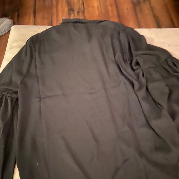 Free Generation Los Angeles Black Chiffon Blouse - Picture 6 of 8